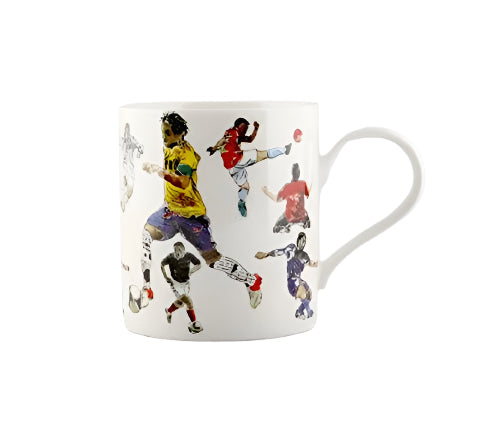 Julia Hook Design Football Sport Hobby Fine China Mug in Gift Box
