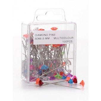 Diamond Pins Multicolour 50 X 8.5mm
