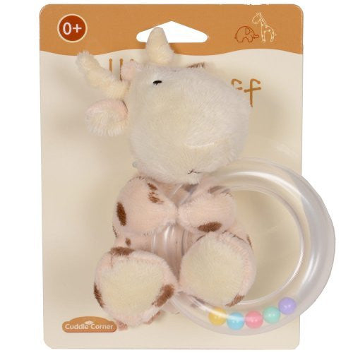 Elli & Raff Giraffe Soft Plush Baby Teether Rattle 0+ by Elli & Raff