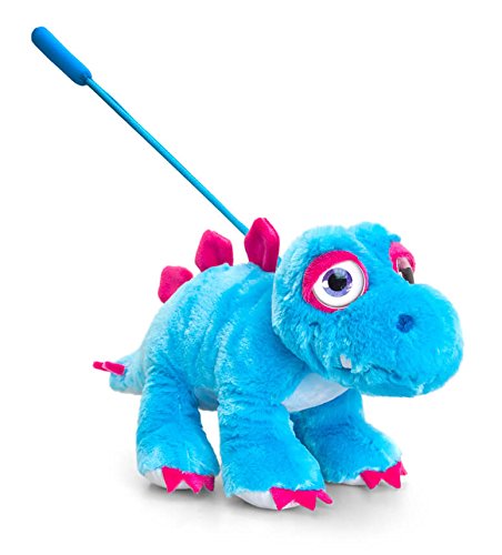 Keel Toys 25cm Hugasaurus On Lead With Sound 4 Asstd