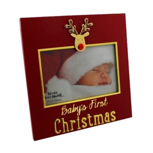 Wendy Jones Blackett Photo Frame - Baby's First Christmas - 6" x 4" - XM1471