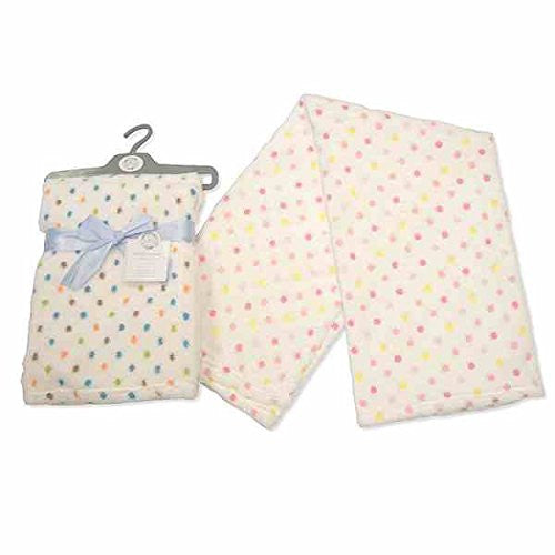 snugglebabys dotty blanket boy blue supplied one