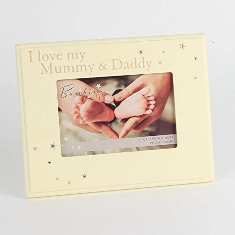 I Love my Mummy & Daddy 6x4 Photo Picture Frame Gift from Baby