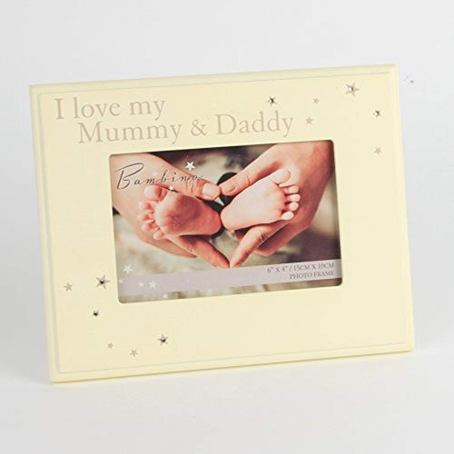 I Love my Mummy & Daddy 6x4 Photo Picture Frame Gift from Baby