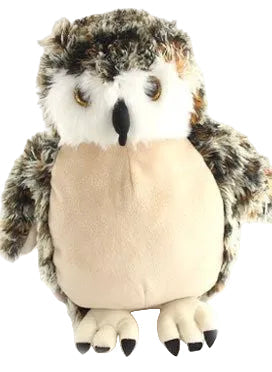 Plush BRIGHT EYES Brown OWL Soft Cuddly Toy 8.5 inches