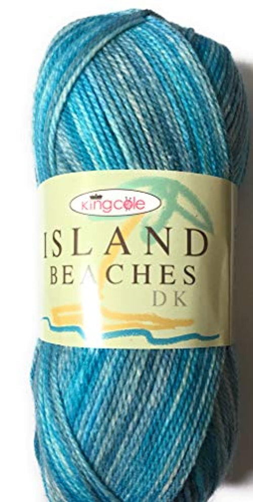 King Cole Island Beaches DK 100g yarn super soft shade 4528 lagoon