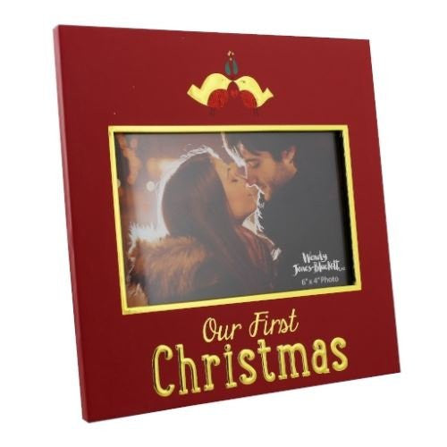 Wendy Jones Blackett Photo Frame - Our First Christmas - 6" x 4" - XM1472