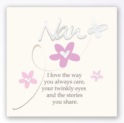 Nan - The Art of Arora Sentiment Wall Art Block