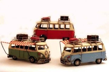 retro vw camper van three colours one supplied at random