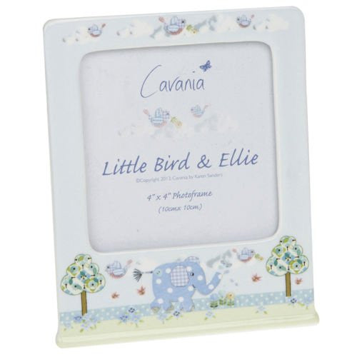little bird & ellie cavania 4x 4 photoframe blue