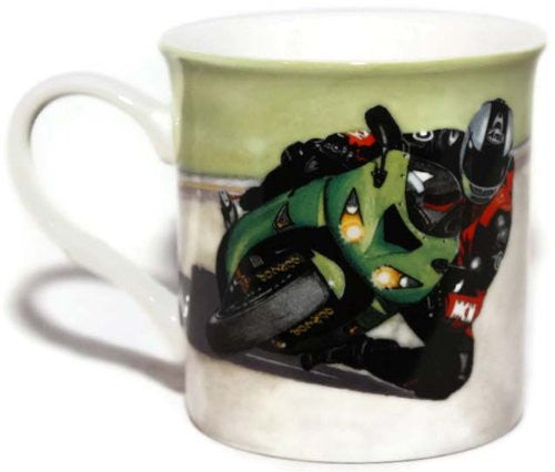 Kawasaki Ninja Motorcyle - Fine Art Watercolour China Gift Mug