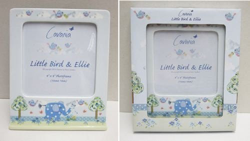 little bird & ellie cavania 4x 4 photoframe blue