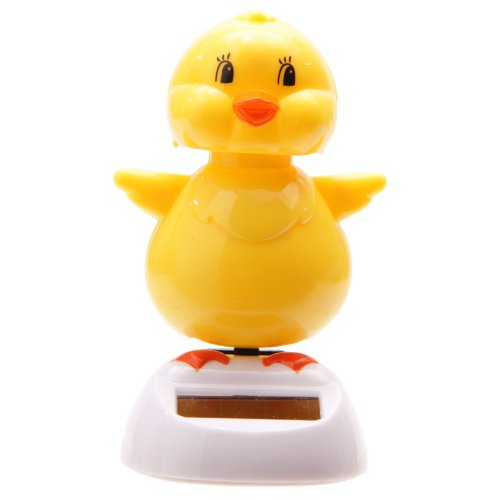 Puckator FF34 Solar-Powered Cute Duck Ornament 6 x 5.5 x 9 cm