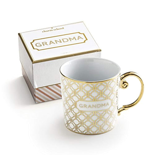 Gift For Grandma - Rosanna Porcelain and Gold Collection Mug In Gift Box