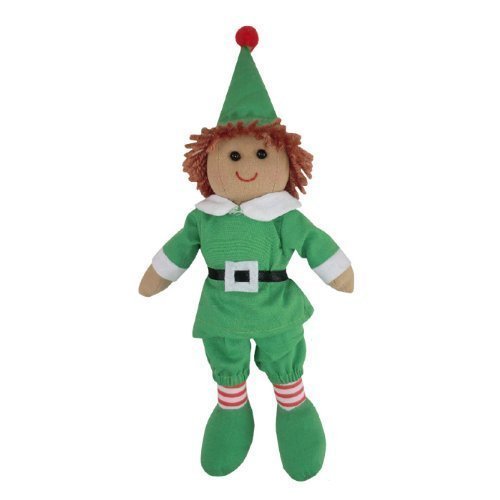 Rag Doll - Christmas Elf - Handmade - Medium 19cms - Powell Craft by Powell Craft