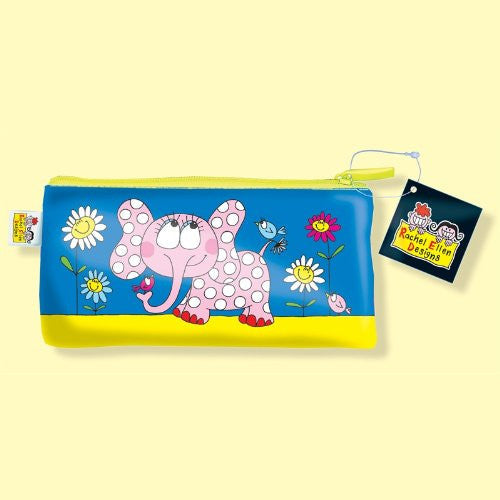 Rachel Ellen Pencil Case - Pink Elephant