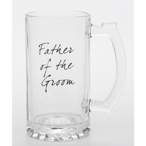 Father Of The Groom Glass Celebration Beer Tankard