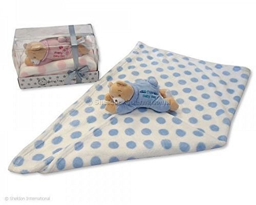Baby with Teddy in Box in pink - GP-25-0717