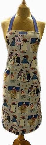 christmas penguin apron