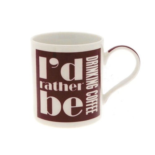 id rather be mug drinking coffee
