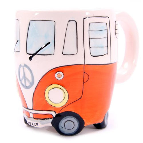 Camper Van Mug, Orange VW Camper Van Mug