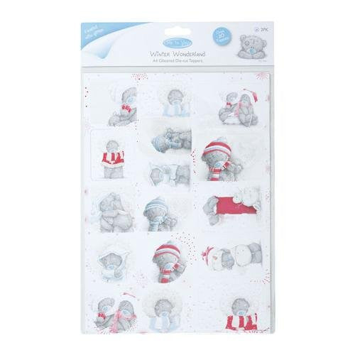 A4 Mulled Wine Me to You Bear Glittered Die-cut Toppers