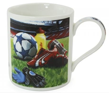 A Man's Life Football Fine China Mug