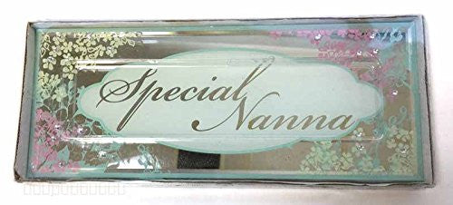 Gift For Nanna Nana Mirrored Plaque Silver Presents Ideas Mother's Day Birthday
