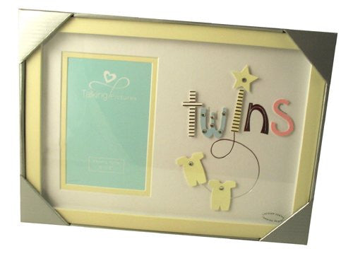 Talking Pictures More Than Words 3D Letter Frame - Twins