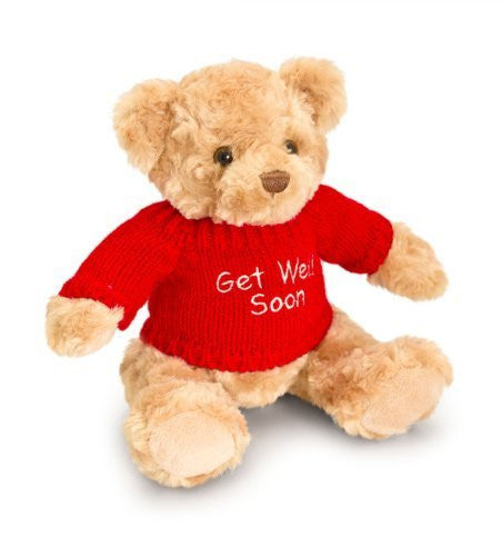 Keel Toys 20cm Get Well Soon Red Bear Soft Toy