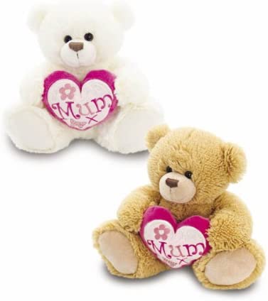 18cm Henry Bear with 'Mum' heart one supplied