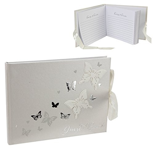 Fancy Classic Collection Juliana Wings of Love Butterfly Paperwrap Guest Book