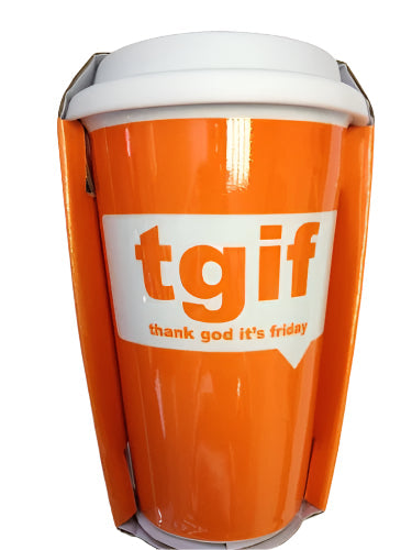 Travel Mug - Text Speak TGIF Thank God Its Friday