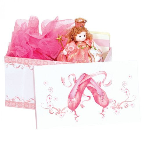 Girls Ballet Shoes Set Of 3 Pink Storage Boxes