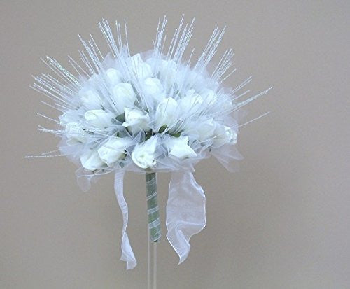 ellegant wedding bouquet ivory