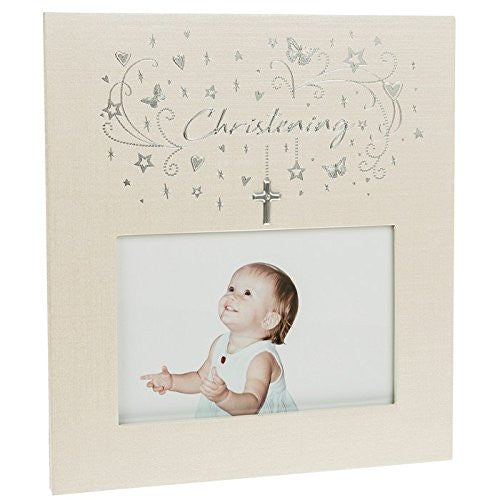 Star Cluster Christening Photo Frame 6x4