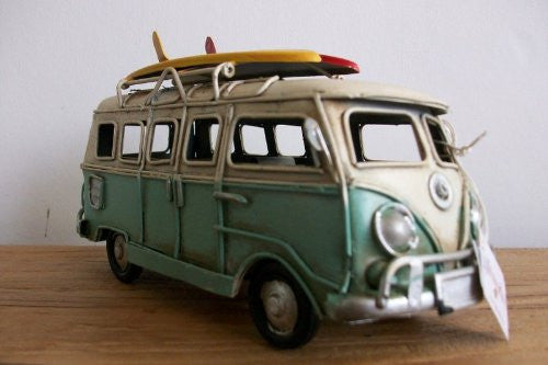 Camper Van Surf Board Ornament 16cm *Hand Painted*