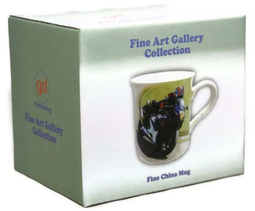 Suzuki GSX R1000 Motorcyle - Fine Art Watercolour China Gift Mug