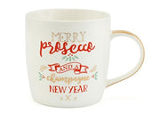 Merry Prosecco and A Champagne New Year - Christmas Mug - Great Secret Santa Gift