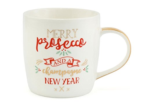 Merry Prosecco and A Champagne New Year - Christmas Mug - Great Secret Santa Gift