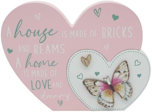 House Heart Plaque for Gift & Decor | Ideal Signs & Plaque Birthday Gifts for Women & Men | Designed By Love and Affection | Lovely Plaques for Home & Office