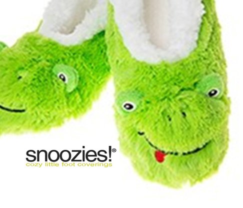 Snoozies Childrens Animal Soft Sherpa Fleece Fluffy Slippers
