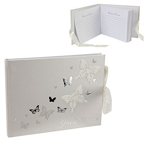 Juliana Wings of Love Butterfly Paperwrap Guest Book