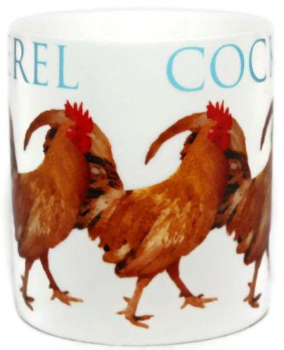 Cockerel Farmyard China Gift Mug