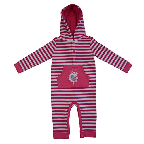 powell craft ballerina mouse strippy hooded jumpsuit 6 - 12 months