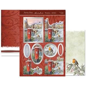 hunkydory adorable scorable luxury card collection snowy days the village