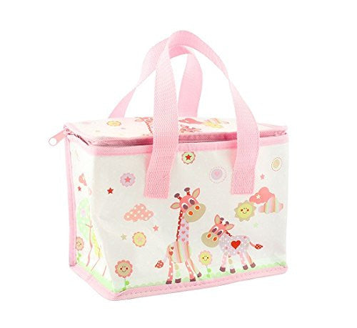 Lesser and Pavey - Little Treats Little Sunshine Giraffe Picture Foil Insulated Lunch Bag (Pink)
