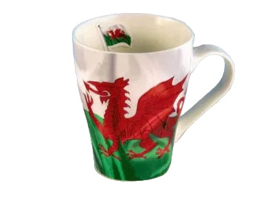 Welsh Flag Bone China Latte Mug by Leonardo