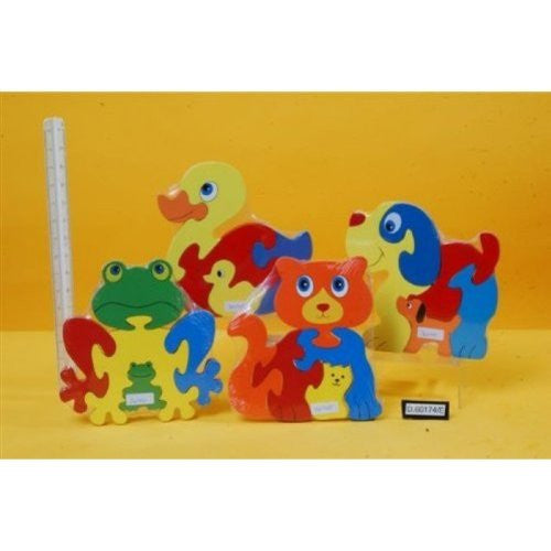 Wooden Animal Design Puzzle 17cm  (D60174E) *Design may vary*