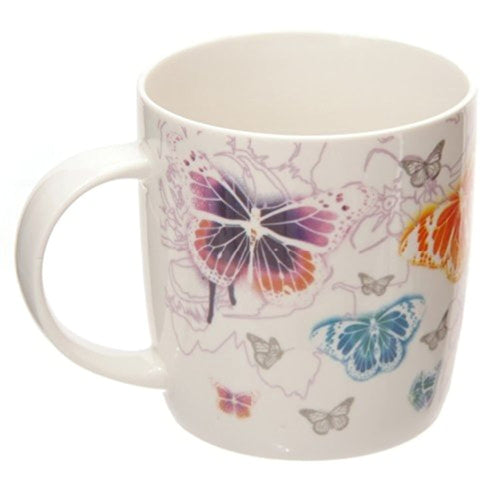 Butterfly Mist Design Bone China Mug